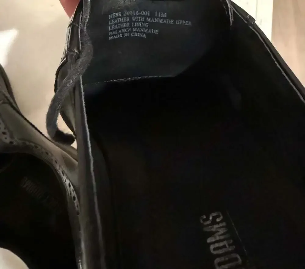 Stacy Adams Black Wingtip Dress Shoes